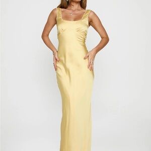 Princess Polly DASHA MAXI DRESS LEMON